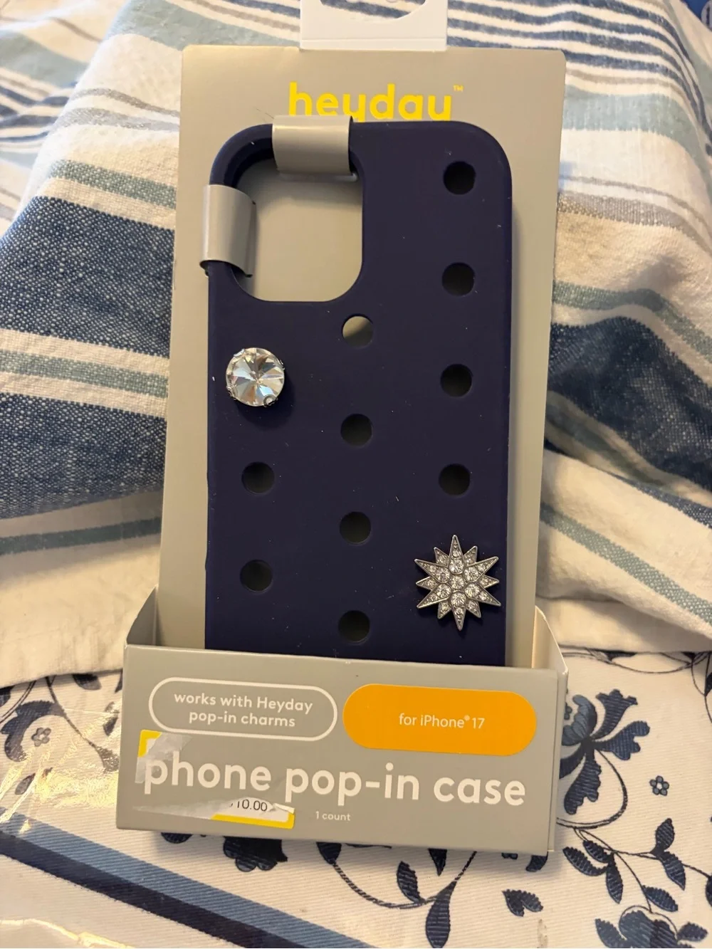 Silicone Purple heyday Purple Phone Case with Charms for IPhone 16 NWT